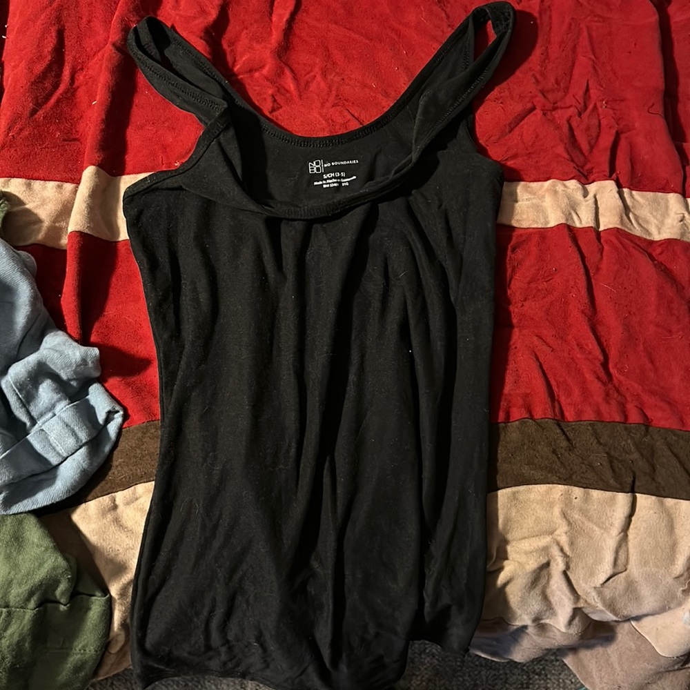 Black tank top